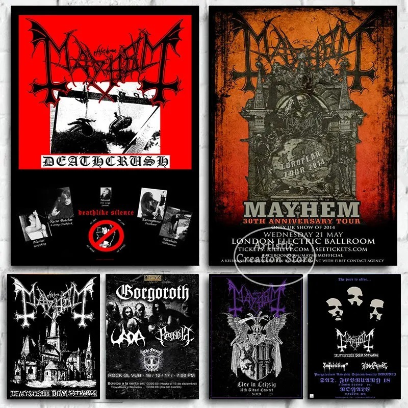 Crossfit Mayhem - Chaos plakaty skandynawski zespół muzyka metalowa